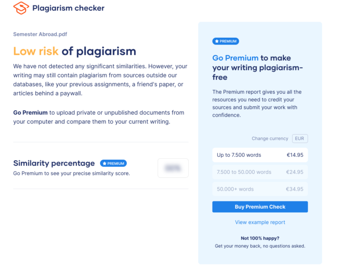 Plagiarism Check Scribbr plagiarism checker StudySmarter Magazine
