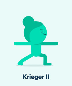 Yoga Übungen, Krieger II, StudySmarter Magazine