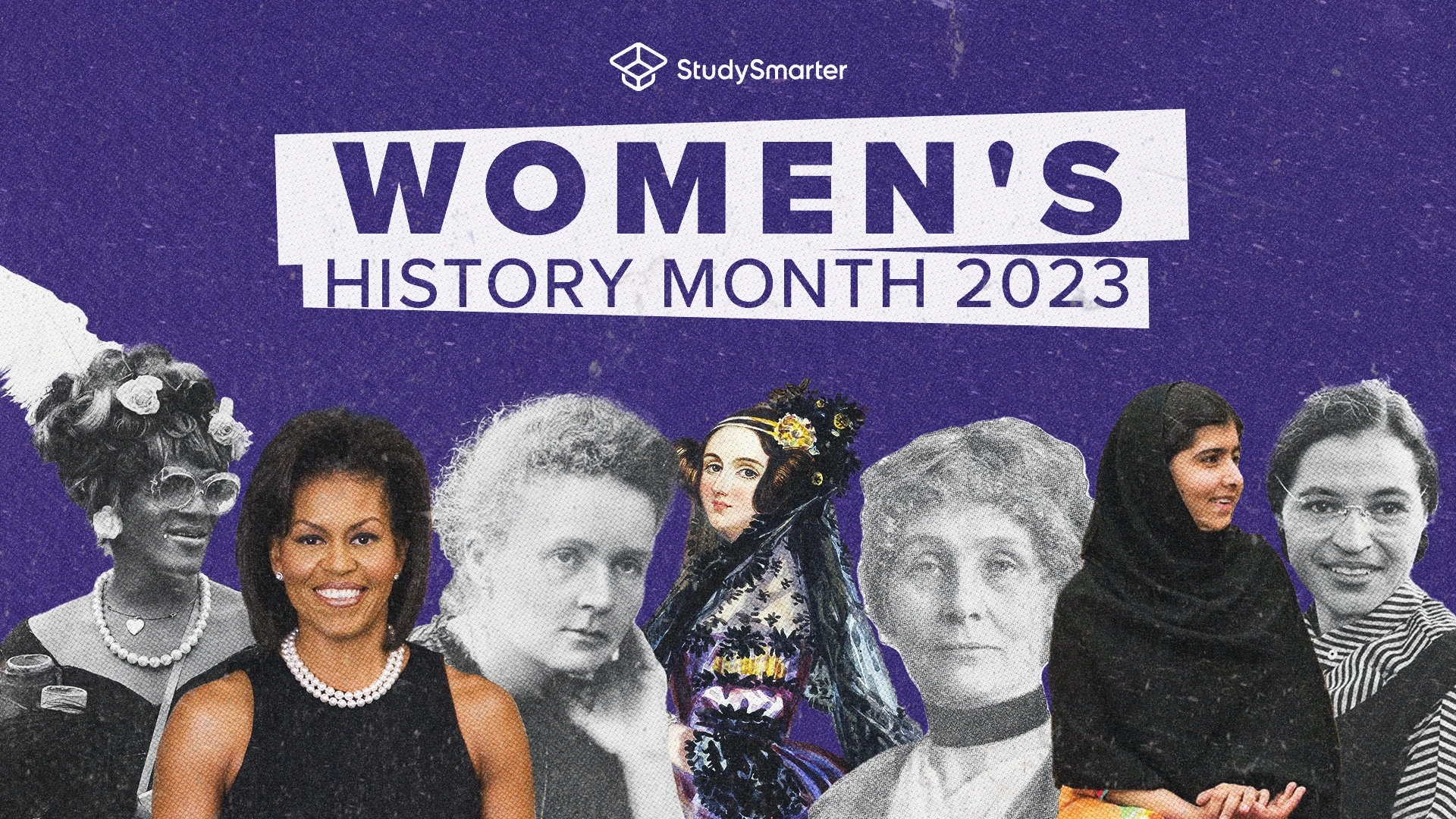 Women's History Month, Collage of different women important to our history